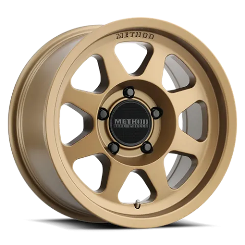 Aluminum Wheels 17x7.5 Bead Grip MR701 Bolt Pattern 5 On 114.3 Offset 30 Lip Size 0.98 Method Bronze BRZ Method