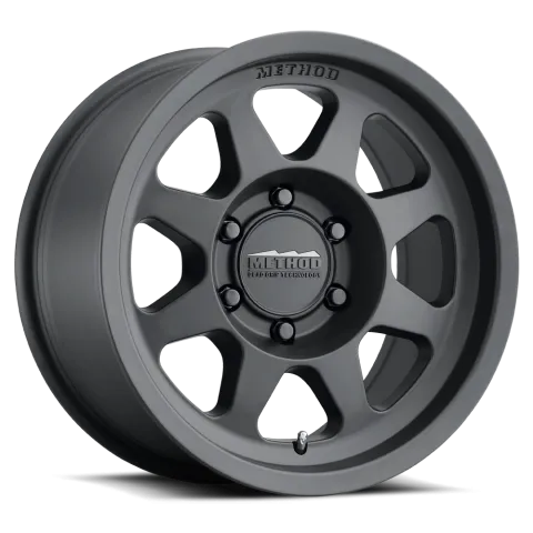 Aluminum Wheels 17x8.5 Bead Grip MR701 Bolt Pattern 6 On 135 Offset 0 Lip Size 1.81 Matte Black MB Method
