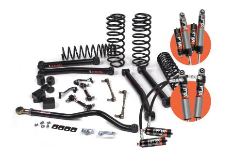 2018-2024 Jeep Wrangler JL J-Konnect 3 Inch Lift Kit 2 Door w/Fox Adventure Series Shocks HD Rate Coils JSPEC