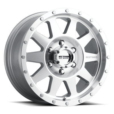 Aluminum Wheels 20x9 The Standard MR301 Bolt Pattern 6 On 139.7 Offset 18 Lip Size 1.85 Machined SL Clear Coat Method