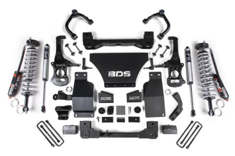 4 Inch Lift Kit FOX 2.5 Performance Elite Coil-Over Silverado/Sierra 1500 19-24 4WD Gas Fox 2.0 Performance Shocks