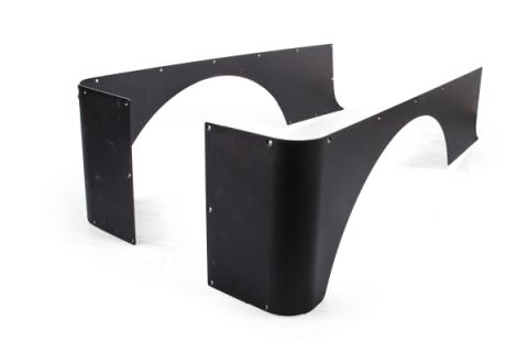 Jeep Wrangler Rear Corner Guards 5 Inch Stretch Black For 04-06 Jeep Wrangler TJ Unlimited CrawlTek