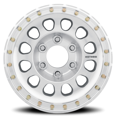 Aluminum Wheels 17x9 Beadlock MR103 Bolt Pattern 5 On 139.7 Offset -12 Lip Size 2.76 Raw Machined Method