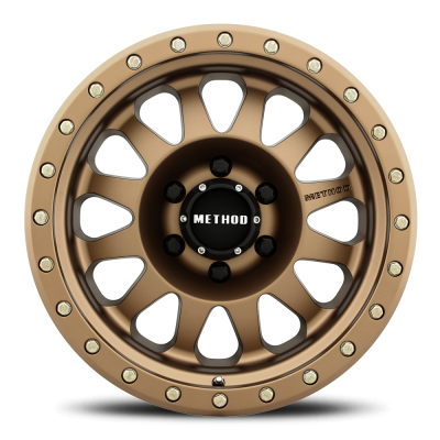 Aluminum Wheels 17x8.5 Double Standard MR304 Bolt Pattern 6 On 135 Offset 0 Lip Size 3.07 Method Bronze BRZ Method