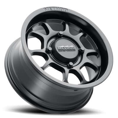 Aluminum Wheels 15x8 MR409 Bead Grip UTV Bolt Pattern 4 On 156 Offset 0 Lip Size 3.15 Matte Black MB Method