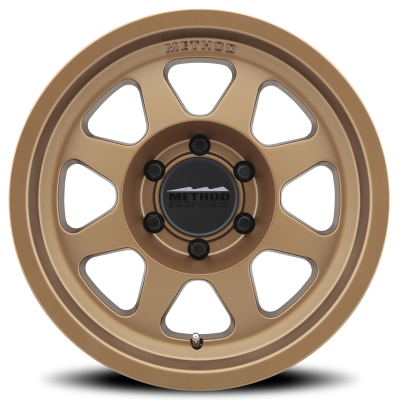 Aluminum Wheels 16x6.5 Bead Grip MR701 Bolt Pattern 6 On 180 Offset 90 Lip Size 0 Method Bronze BRZ Method