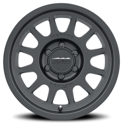 Aluminum Wheels 16x8 Bead Grip MR703 Bolt Pattern 6 On 139.7 Offset 0 Lip Size 1.22 Matte Black MB Method