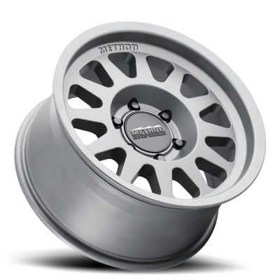 Aluminum Wheels 16x8 Bead Grip MR703 Bolt Pattern 6 On 139.7 Offset 0 Lip Size 1.22 Gloss Titanium SL Method